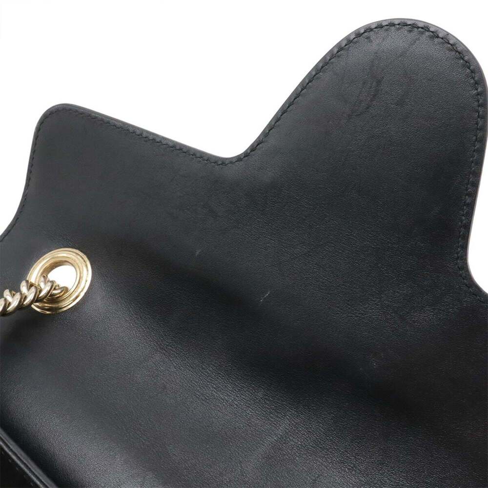 GUCCI Black Leather Horsebit Shoulder Bag - Picture 10 of 10